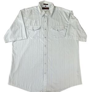 Canyon Guide Outfitters Light Blue Pearl Snap Western Button-Up Men's Shirt 2XT
